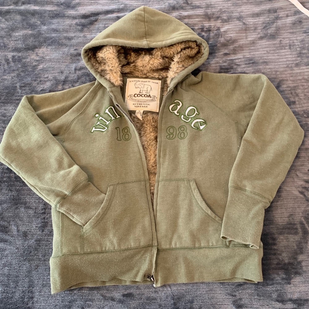 COCOA Vintage Faux Fur Lined Jacket